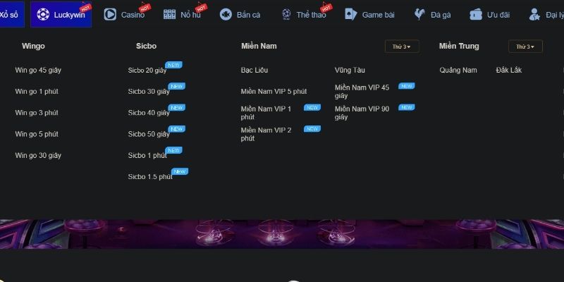 Sảnh xổ số tại Luck8 được xây dựng theo hướng đơn giản và dễ tiếp cận